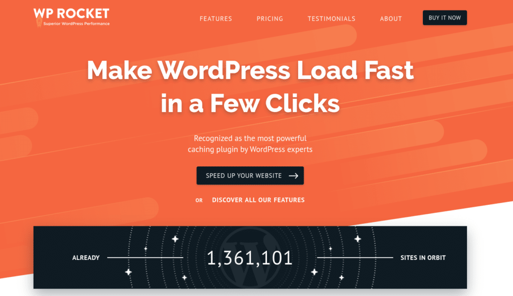 The WP Rocket WordPress plugin.